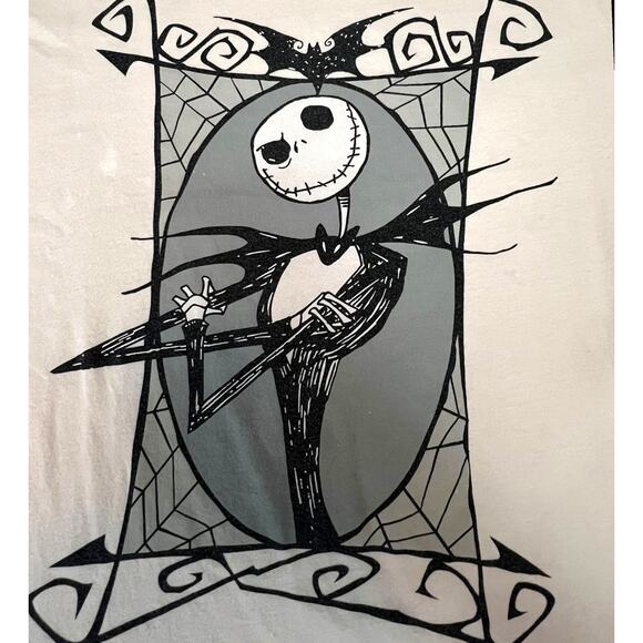 Disney Jack Skellington Nightmare Before Christmas T-Shirt XXL Men’s Gothic Tee - Picture 2 of 10